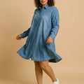 BIG HELLO - THE PLUS LIFE-Womens Dress - Denim