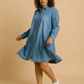 BIG HELLO - THE PLUS LIFE-Womens Dress - Denim