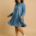 BIG HELLO - THE PLUS LIFE-Womens Dress - Denim