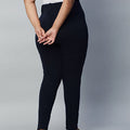 Plus Size Solid Knit Stretch Leggings | XL-7XL