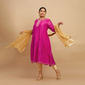 Plus Size Silk Zari Embroidered Kurta | XL-7XL