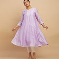 Plus Size Silk Zari Embroidered Kurta | XL-7XL