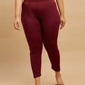 Solid Knit Stretch Shimmer Leggings | XL-7XL