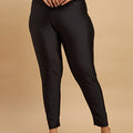 Plus Size Nylon Knit Stretch Shimmer Leggings | XL-7XL