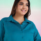 Teal Linen Womens Shirt | XL-7XL