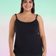 Plus Size Solid Knit Stretch Spagetti | XL-7XL