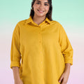 Mustard Yellow Womens Shirt | XL-7XL