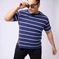 Plus Size STRUCTURED NAUTICAL STRIPE T- | XL-7XL