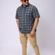 Plus Size EARTHY CHECK HALF SLEEVE SHIRT | XL-7XL