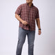 Plus Size EARTHY CHECK HALF SLEEVE SHIRT | XL-7XL