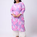Plus Size ETHNIC FLORAL PRINT KURTA SET | XL-7XL