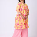 Plus Size ETHNIC FLORAL PRINT KURTA SET | XL-7XL