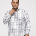 PLUS SIZE GIZA COTTON CHECK SHIRTS FOR MEN | XL-7XL