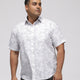 PLUS SIZE PRINTED STRETCH OXFORD HOLIDAY HALF SLEEVE SHIRT FOR MEN | XL-7XL
