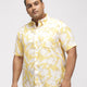 PLUS SIZE TROPICAL PRINTED COTTON HOLIDAY HALF SLEEVE SHIRT FOR MEN | XL-7XL