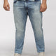 PLUS SIZE MEN’S STRETCHABLE ZACH FIT JEANS –TINTED FROST WASH | XL-7XL