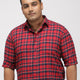 PLUS SIZE BRUSHED FLANNEL CHECKS COTTON SHIRT FOR MEN | XL-7XL