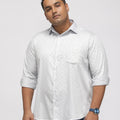 PLUS SIZE PRINTED GIZA SATIN PARTY SHIRT FOR MEN | XL-7XL