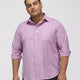PLUS SIZE SOLID STRUCTURE EASY PRESS SMART CASUAL SHIRT FOR MEN | XL-7XL