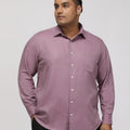 PLUS SIZE FESTIVE TENCEL COTTON STRUCTURE SOLID EVENING SHIRT FOR MEN | XL-7XL