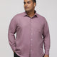 PLUS SIZE FESTIVE TENCEL COTTON STRUCTURE SOLID EVENING SHIRT FOR MEN | XL-7XL