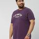 Plus Size Mélange Crew Neck T-Shirt | XL-7XL