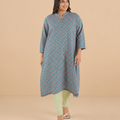 Plus Size Printed Cotton Kurta | XL-7XL