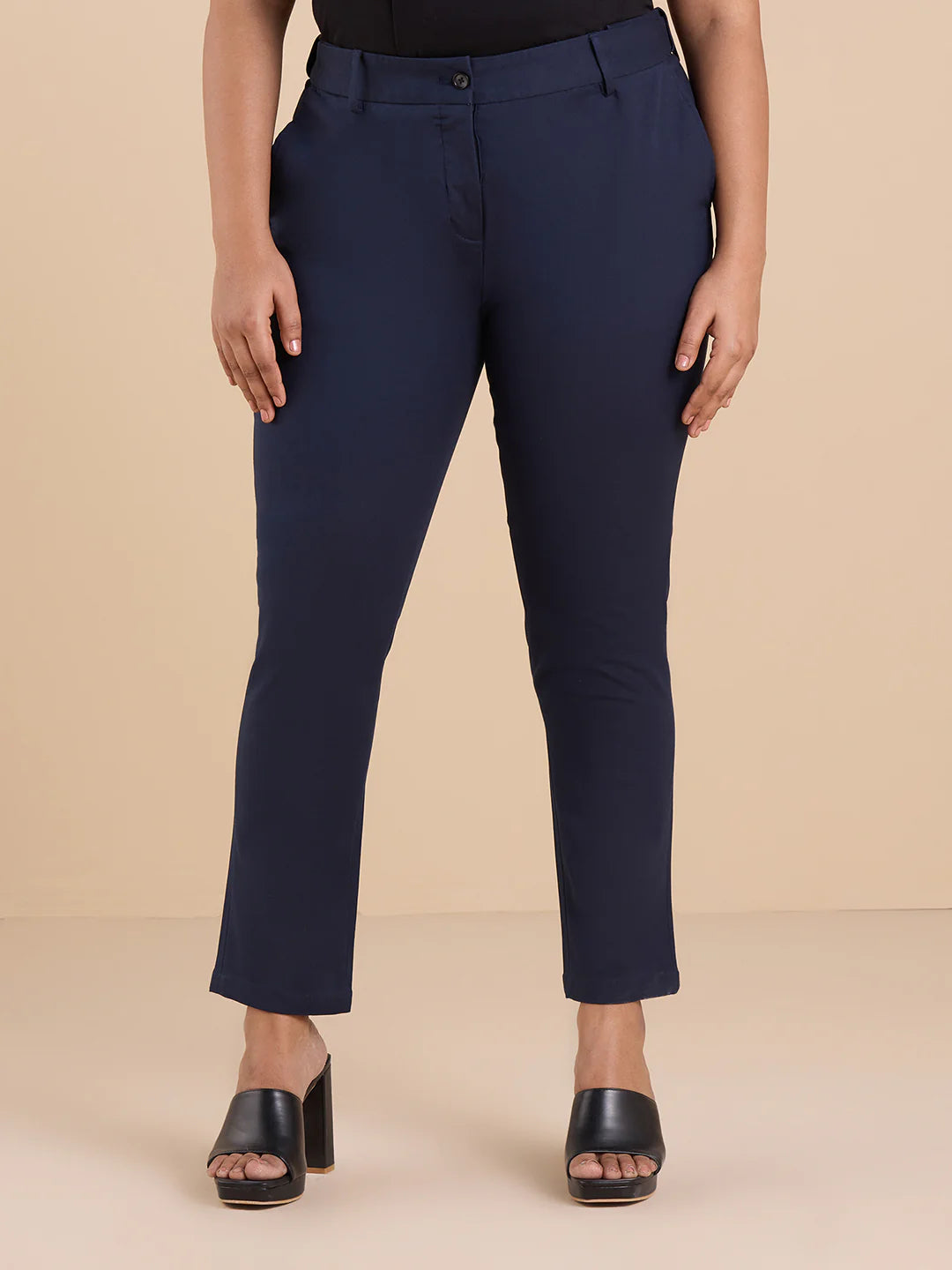 Knitted Nylon Stretch Trouser | XL-7XL