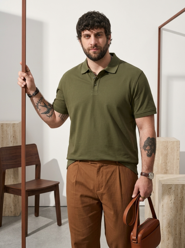 PLUS SIZE MEN SMART POLO | XL-7XL