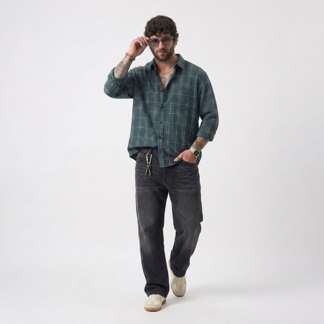 PLUS SIZE MEN’S CHECK SHIRT | XL-7XL