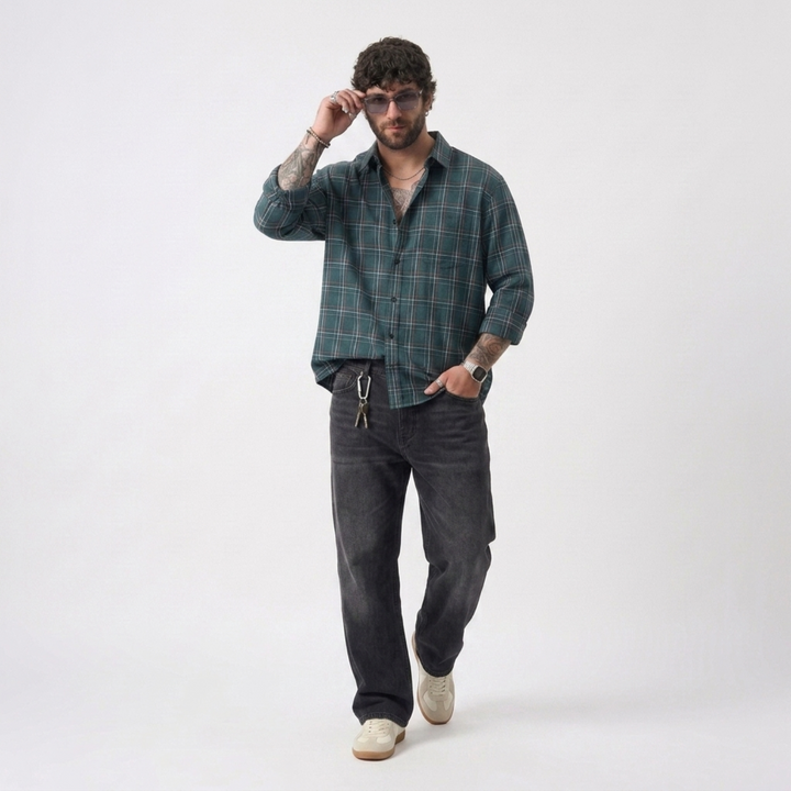 PLUS SIZE MEN’S CHECK SHIRT | XL-7XL