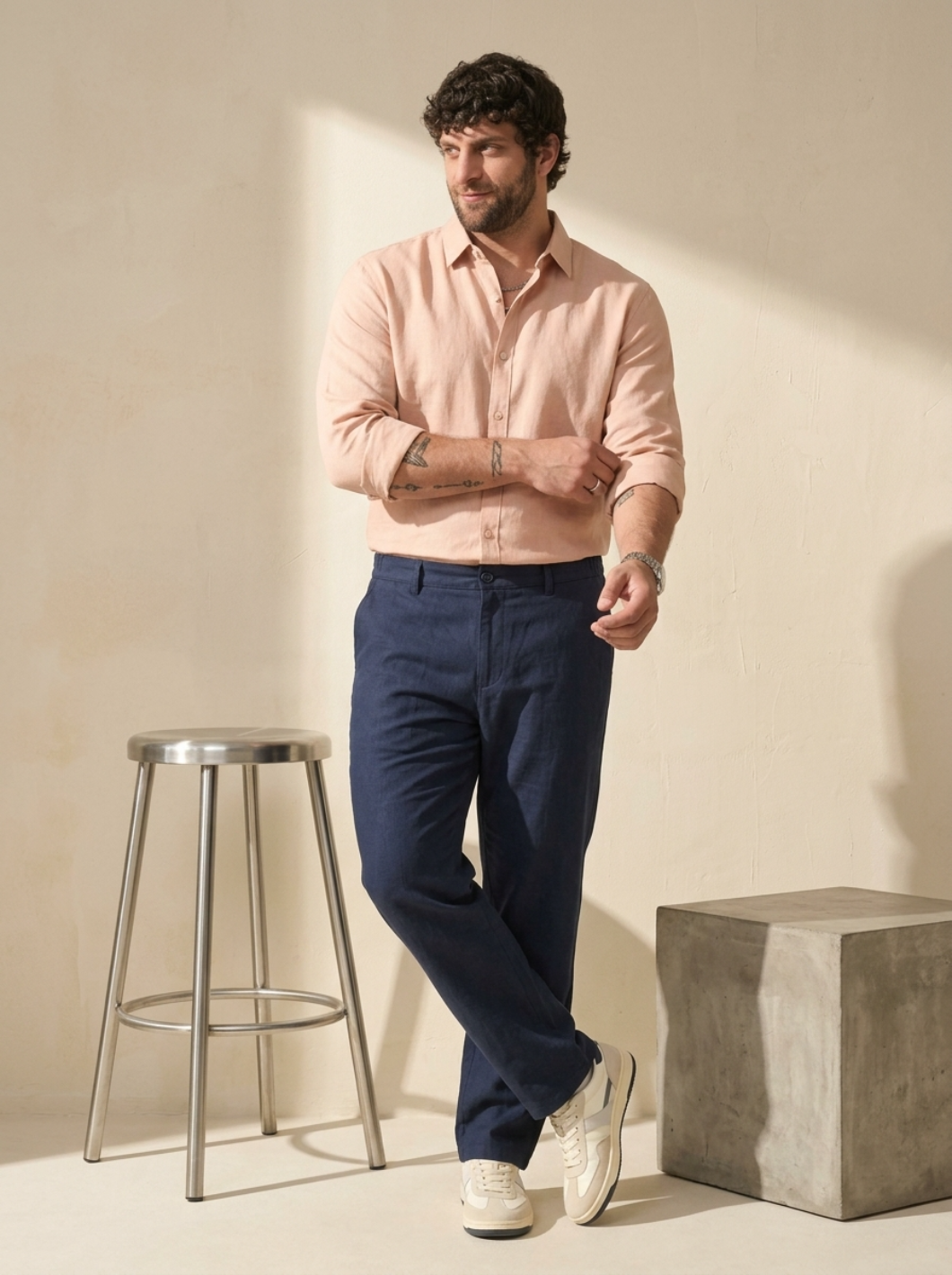 PLUS SIZE MEN’S LINEN PULLON PANT | XL-7XL
