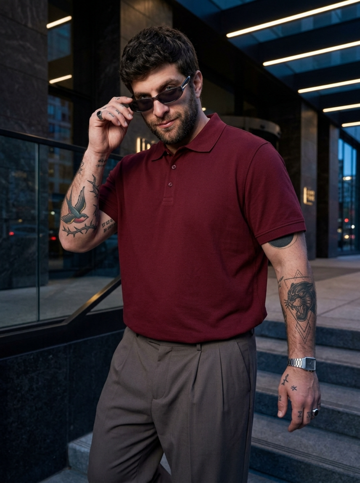 PLUS SIZE MEN SMART POLO | XL-7XL