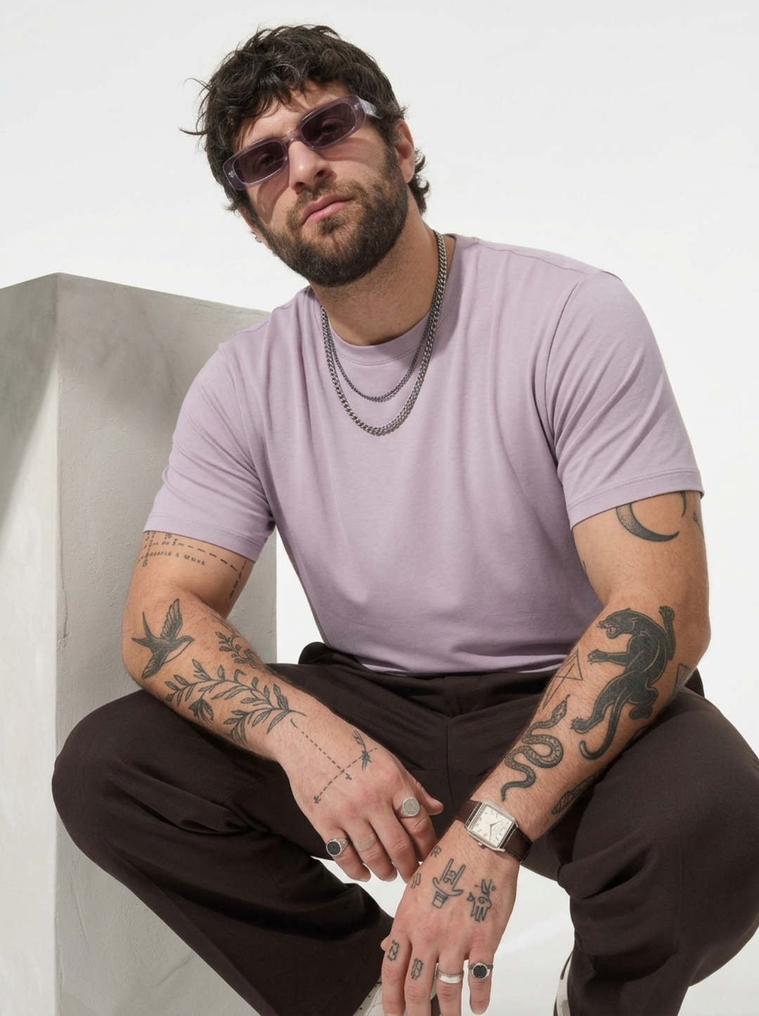 PLUS SIZE BAMBOO COTTON LYCRA T-SHIRT FOR MEN | XL-7XL