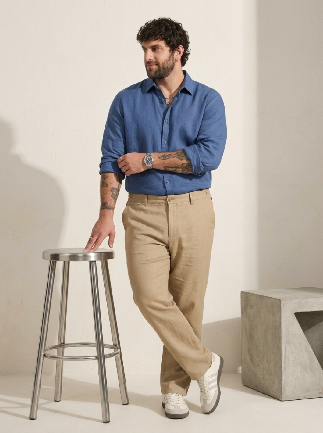 PLUS SIZE MEN’S LINEN PULLON PANT | XL-7XL