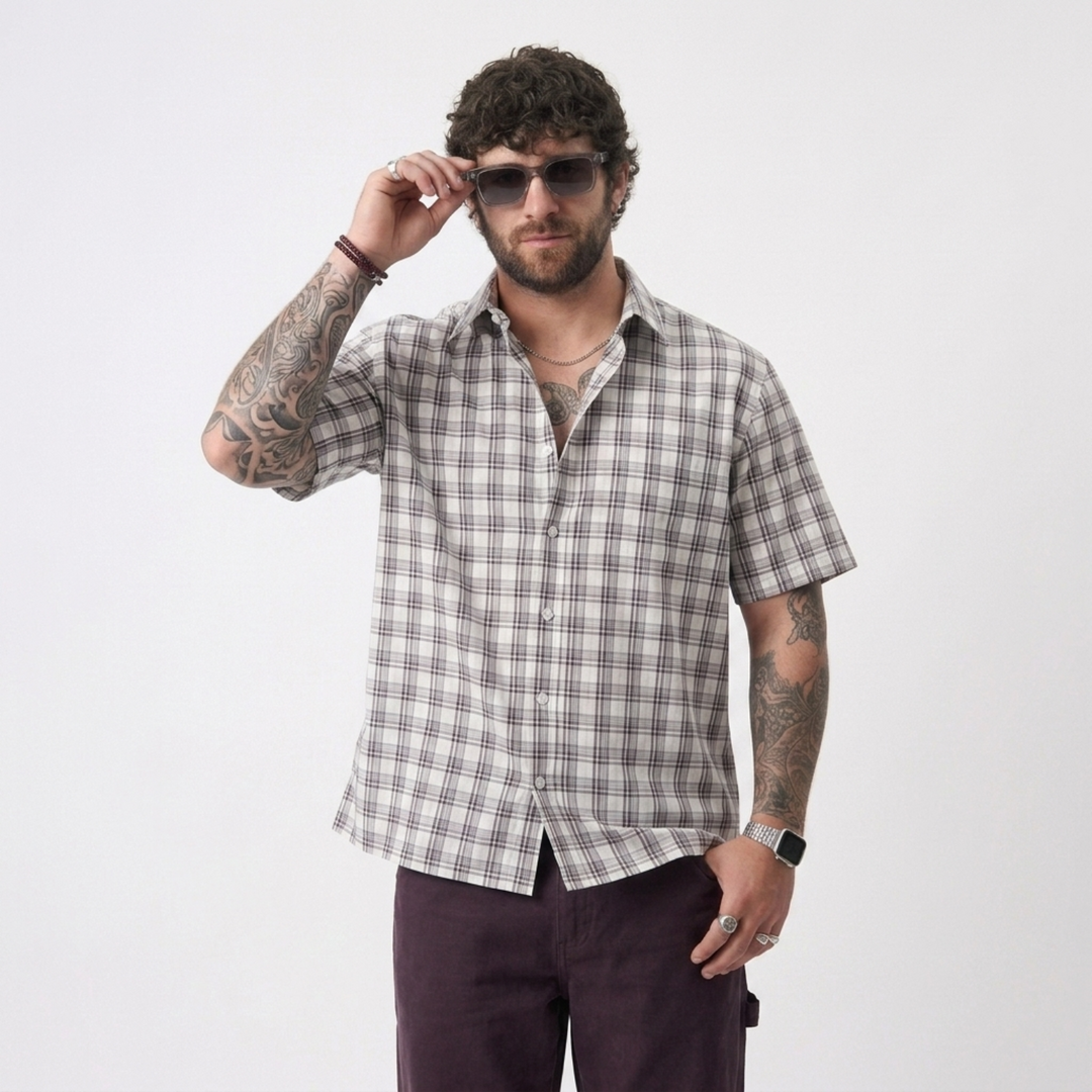 PLUS SIZE MEN’S CHECK SHIRT | XL-7XL