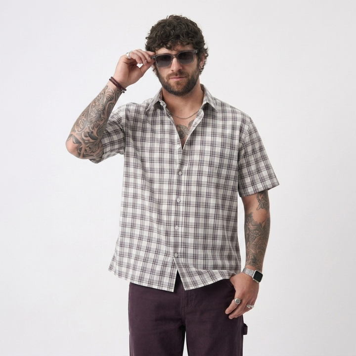 PLUS SIZE MEN’S CHECK SHIRT | XL-7XL