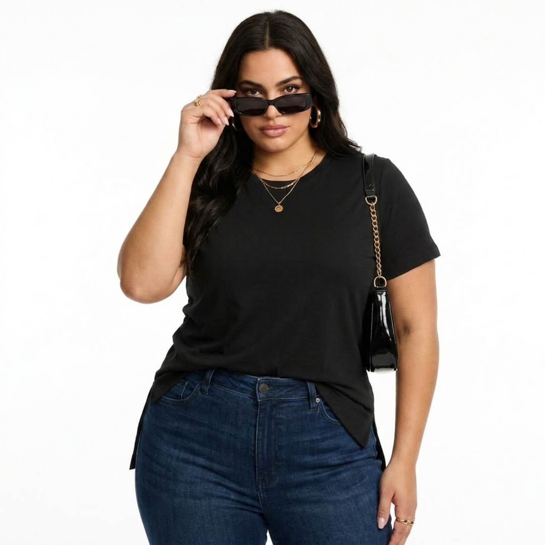 PLUS SIZE WOMEN’S SOLID TSHIRT | XL-7XL