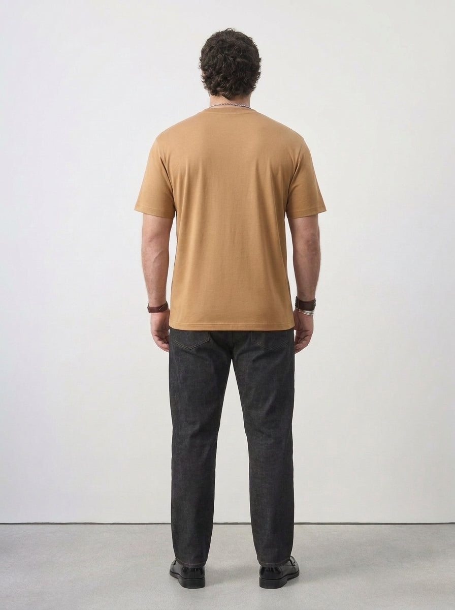 PLUS SIZE MERCERIZED COTTON T-SHIRT FOR MEN | XL-7XL
