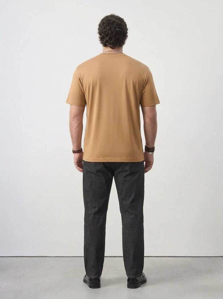 PLUS SIZE MERCERIZED COTTON T-SHIRT FOR MEN | XL-7XL