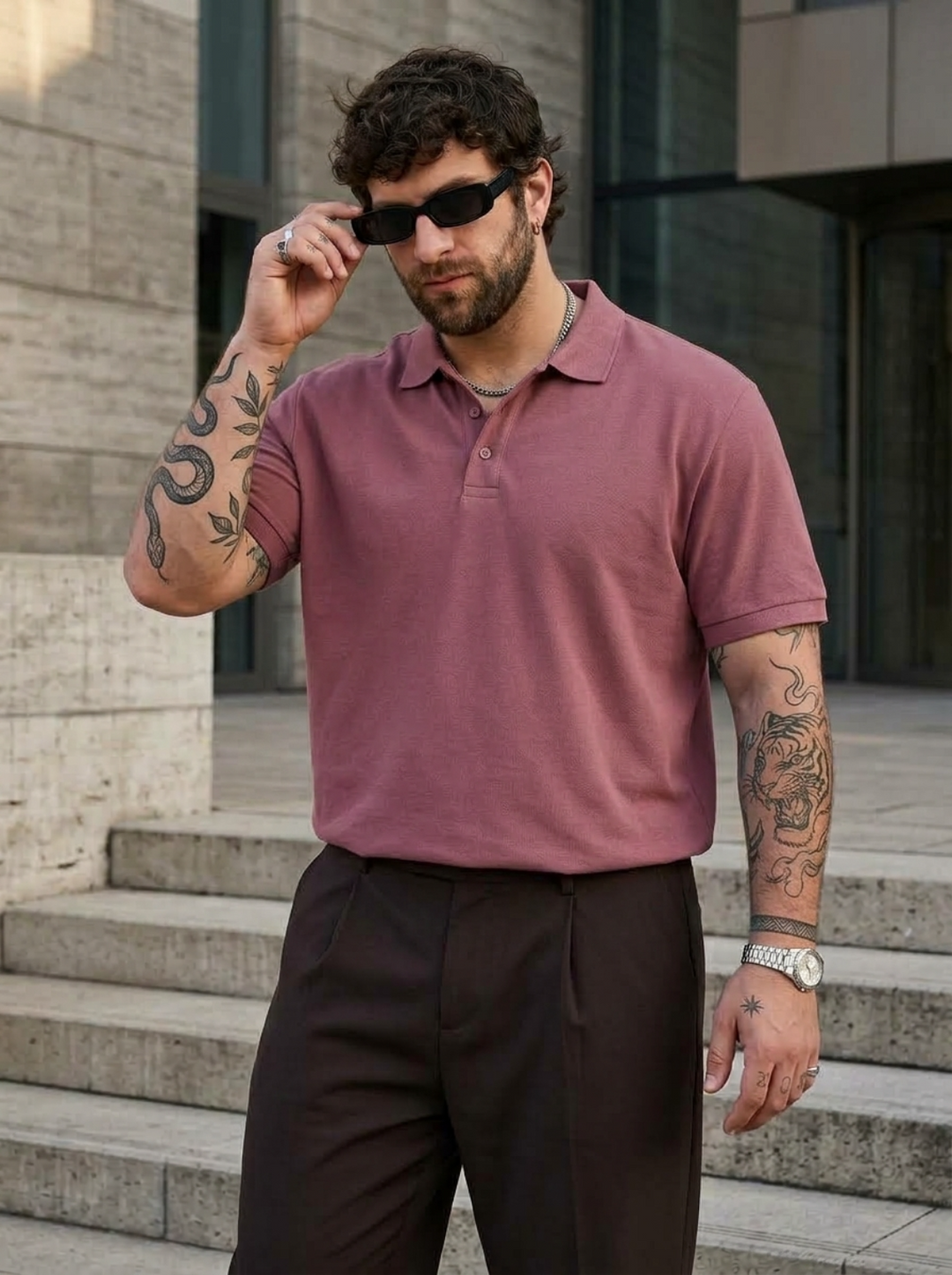 PLUS SIZE MEN SMART POLO | XL-7XL