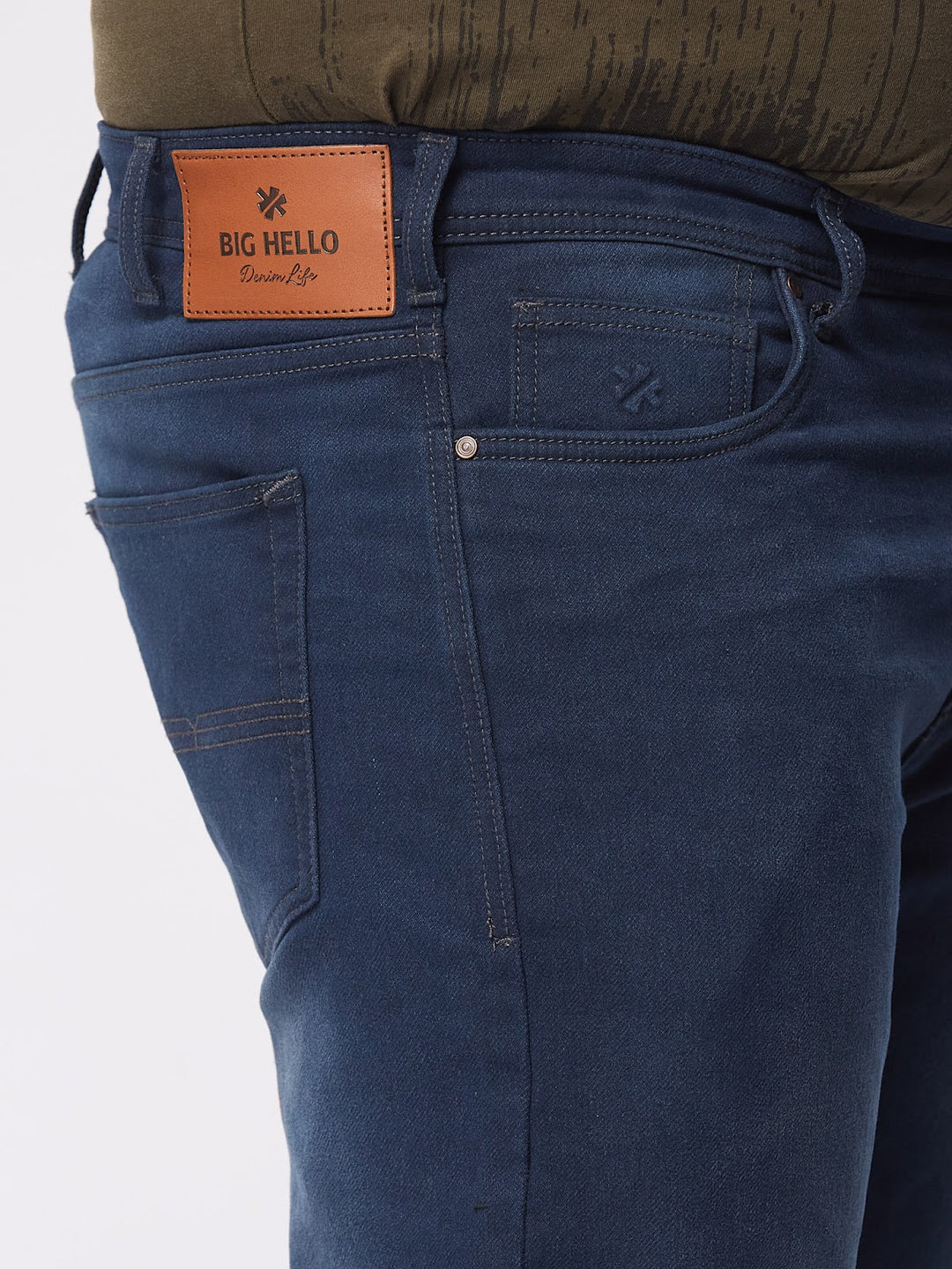 Dark Wash Cotton Stretch Jeans