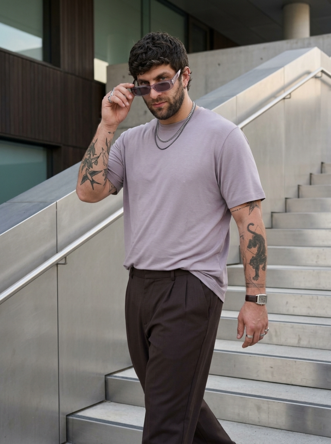 PLUS SIZE BAMBOO COTTON LYCRA T-SHIRT FOR MEN | XL-7XL