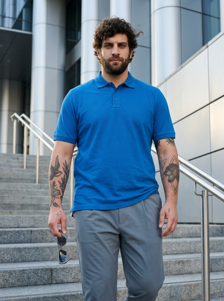 PLUS SIZE MEN SMART POLO | XL-7XL