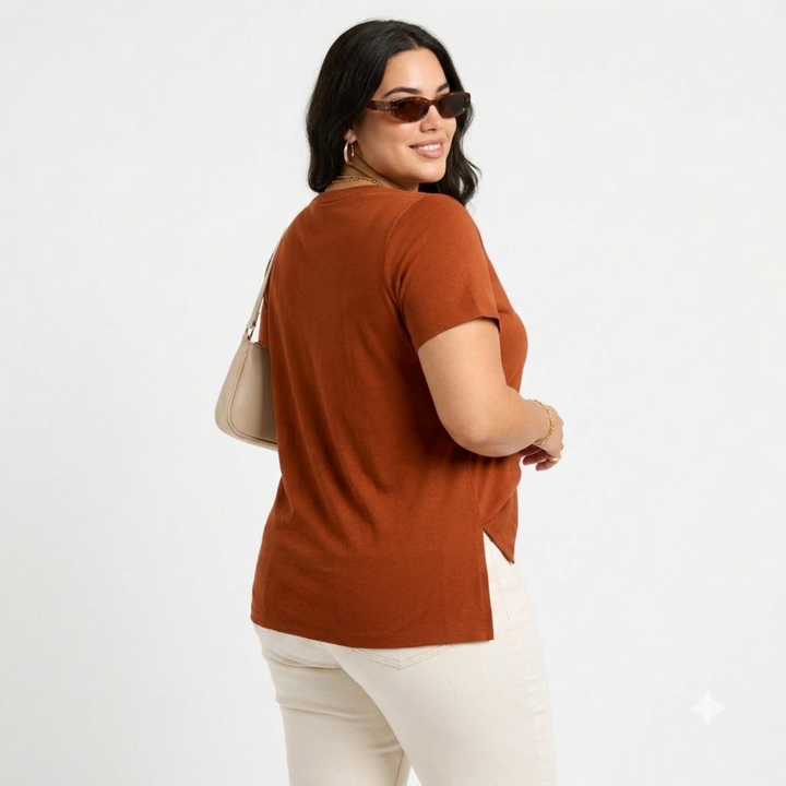 PLUS SIZE WOMEN’S SOLID TSHIRT | XL-7XL