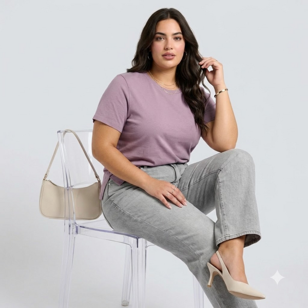 PLUS SIZE WOMEN’S SOLID TSHIRT | XL-7XL