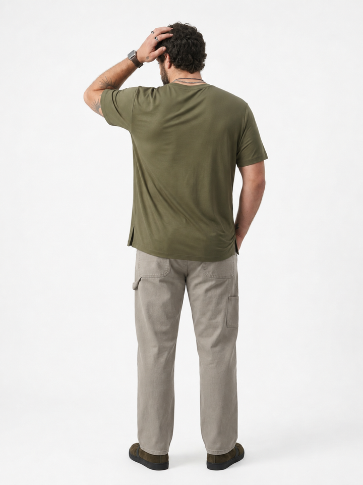 PLUS SIZE BAMBOO COTTON LYCRA T-SHIRT FOR MEN | XL-7XL