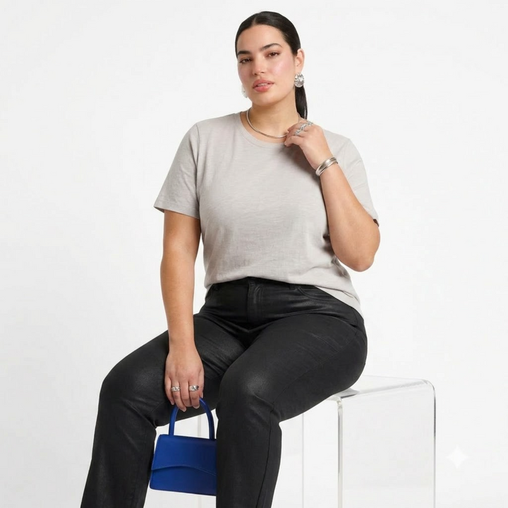BIG HELLO - THE PLUS LIFE-Womens T-Shirt - Essential