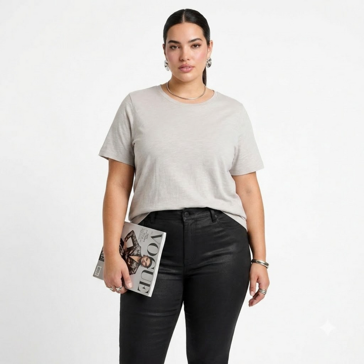 PLUS SIZE WOMEN’S SOLID TSHIRT | XL-7XL