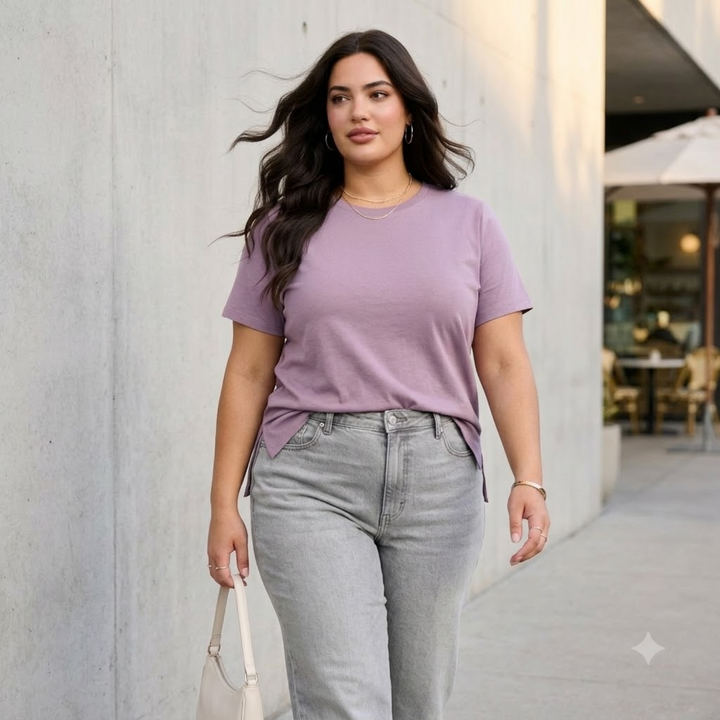 PLUS SIZE WOMEN’S SOLID TSHIRT | XL-7XL